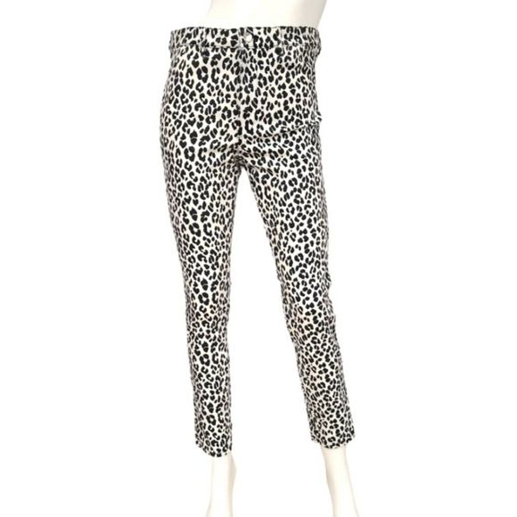 H&M White Animal Print Jeans Size 31 - Picture 2 of 7